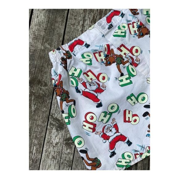 Vintage 1991 Santa Boxer Shorts Retro Christmas - Picture 7 of 8